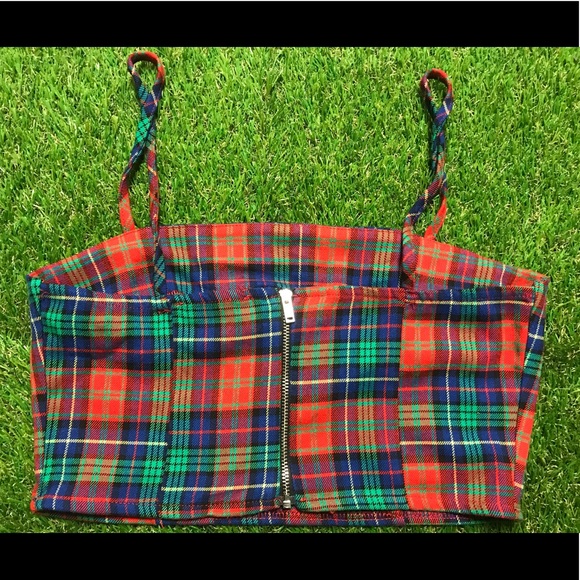 Bershka plaid crop top - Picture 2 of 4